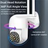 DAUTAI Lightbulb Security Camera, Home Security Cameras, Full Colour Night Vision 360 Panorama Multi-Domain Monitoring, for Home 360 Panoramic Detection view 3
