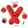 2 Pack Hi Color Remote Cover for Vizio TV Remote XRT270 Smart TV Remote 2023, Silicone Vizio Control Case Cover for VIZIO XRT270 Silicone Sleeve with Lanyard(Red+Purple) view 2