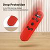 2 Pack Hi Color Remote Cover for Vizio TV Remote XRT270 Smart TV Remote 2023, Silicone Vizio Control Case Cover for VIZIO XRT270 Silicone Sleeve with Lanyard(Red+Purple) view 3