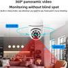 DAUTAI Lightbulb Security Camera, Camera System Wireless, Full Colour Illuminated Screen Clear Image Quality 360 Panoramic Video, for Home Security Recording view 3