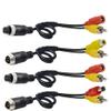 GatherTOOL 4Pieces 4-Pin Aviation Head Male/Female to RCA Male DC Male Extension Cable Adapter Converter for Security DVR CCTV Camera (Color : NO.6(4PCS)) view 1