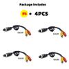 GatherTOOL 4Pieces 4-Pin Aviation Head Male/Female to RCA Male DC Male Extension Cable Adapter Converter for Security DVR CCTV Camera (Color : NO.6(4PCS)) view 2