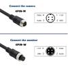 GatherTOOL 4Pieces 4-Pin Aviation Head Male/Female to RCA Male DC Male Extension Cable Adapter Converter for Security DVR CCTV Camera (Color : NO.6(4PCS)) view 4