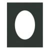 CountryArtHouse Textured Black Acid Free 28x40 Oval Picture Frame Mat with White Core Bevel Cut for 24x36 Pictures - Fits 28x40 Frame - Pack of 1 Matboard Show Kit with Acid Free Backing & Clear Bag view 3