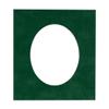 Treeline Green Suede Acid Free 28x40 Oval Picture Frame Mat with White Core Bevel Cut for 24x36 Pictures - Fits 28x40 Frame - Pack of 1 Matboard Show Kit With Acid Free Backing & Clear Bag view 1