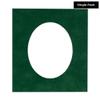 Treeline Green Suede Acid Free 28x40 Oval Picture Frame Mat with White Core Bevel Cut for 24x36 Pictures - Fits 28x40 Frame - Pack of 1 Matboard Show Kit With Acid Free Backing & Clear Bag view 2