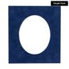 CountryArtHouse Navy Blue Suede Acid Free 28x40 Oval Picture Frame Mat with White Core Bevel Cut for 24x36 Pictures - Fits 28x40 Frame - Pack of 1 Matboard Show Kit with Acid Free Backing & Clear Bag view 2