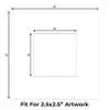 CountryArtHouse Chamois Yellow Acid Free 6x6 Heart Picture Frame Mat with White Core Bevel Cut for 3x3 Pictures - Fits 6x6 Frame - Pack of 1 Matboard Show Kit with Acid Free Backing & Clear Bag view 2