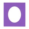 CountryArtHouse Purple Acid Free 16x20 Oval Picture Frame Mat with White Core Bevel Cut for 13x18 Pictures - Fits 16x20 Frame - Pack of 1 Matboard Show Kit with Acid Free Backing & Clear Bag view 1