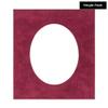 CountryArtHouse Dark Red Suede Acid Free 16x20 Oval Picture Frame Mat with White Core Bevel Cut for 13x18 Pictures - Fits 16x20 Frame - Pack of 1 Matboard Show Kit with Acid Free Backing & Clear Bag view 2