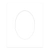 CountryArtHouse Textured White Acid Free 16x20 Oval Picture Frame Mat with White Core Bevel Cut for 13x18 Pictures - Fits 16x20 Frame - Pack of 1 Matboard Show Kit with Acid Free Backing & Clear Bag view 3