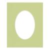 CountryArtHouse Pistachio Green Acid Free 16x20 Oval Picture Frame Mat with White Core Bevel Cut for 13x18 Pictures - Fits 16x20 Frame - Pack of 1 Matboard Show Kit with Acid Free Backing & Clear Bag view 3