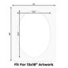 Oyster Shell White Acid Free 16x20 Oval Picture Frame Mat with White Core Bevel Cut for 13x18 Pictures - Fits 16x20 Frame - Pack of 1 Matboard Show Kit With Acid Free Backing & Clear Bag view 2