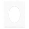 Oyster Shell White Acid Free 16x20 Oval Picture Frame Mat with White Core Bevel Cut for 13x18 Pictures - Fits 16x20 Frame - Pack of 1 Matboard Show Kit With Acid Free Backing & Clear Bag view 3