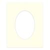 CountryArtHouse Textured Cream Acid Free 16x20 Oval Picture Frame Mat with White Core Bevel Cut for 13x18 Pictures - Fits 16x20 Frame - Pack of 1 Matboard Show Kit with Acid Free Backing & Clear Bag view 3