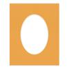 CountryArtHouse Golden Orange Acid Free 16x20 Oval Picture Frame Mat with White Core Bevel Cut for 13x18 Pictures - Fits 16x20 Frame - Pack of 1 Matboard Show Kit with Acid Free Backing & Clear Bag view 3