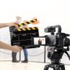 Director Board Clapperboard Durable for Parties Excellent Decorationprops Role Playing, Editing, Video Production, Film Rolls, Camera Photography, Etc (Yellow Striped Blackboard view 4