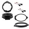 6.5"/6.75" Front and 6x9" Rear Door Speaker Install Bracket Mount Plates + Wire Harness Made for 2010 2011 2012 2013 2014 2015 Chevrolet Camaro view 1