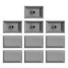 10PCS DSA Keycaps Thick PBT DSA 1.5U Height Keycap Set Blank Personality Supplement Keycaps for Game Mechanical Keyboard Keyboard Accessory Gaming Keyboard Accessory Customize Keycap Replacement view 1