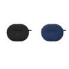 2 Pack DAYJOY Soft Silicone Protective Case Cover Compatible with SoundPEATS Air4 Pro Earbuds Protective Skin Sleeve with Key Chain (Black+Blue) view 1