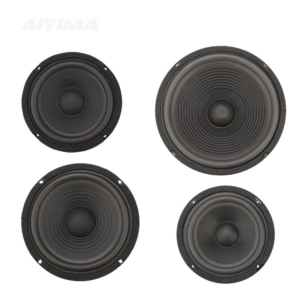 INTCHE 2Pcs Woofer Speaker Passive Diaphragm Radiator 5 6 8 10 Inch Vibration Membrane DIY Audio Speaker Repair Part Accessories (Color : 8 Inch)