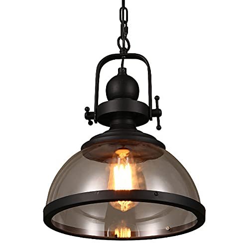 SteFik Chandelier Industry Retro Loft Chandelier Old Fashioned Restaurant Pendant Lights Bar Creativity Personality Cafe Bar Living Room Industrial Style Glass Hanging Lights,Pendant