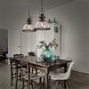 SteFik Chandelier Industry Retro Loft Chandelier Old Fashioned Restaurant Pendant Lights Bar Creativity Personality Cafe Bar Living Room Industrial Style Glass Hanging Lights,Pendant view 3