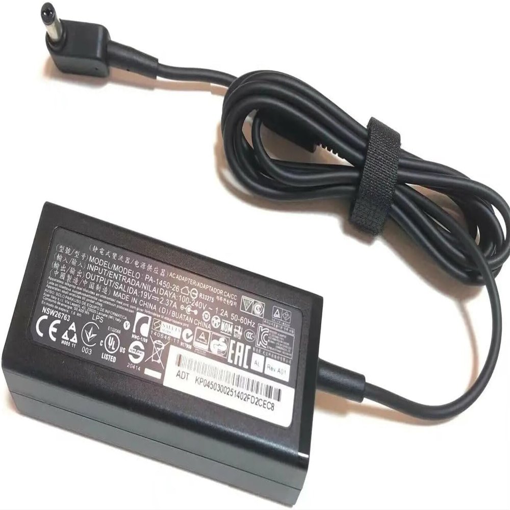 19V 2.37A 5.5 * 1.7MM 45W Laptop Adapter Charger for Acer Aspire 3 A314-31 A515-51-3509 E5-573-516D Series Notebook Power Supply