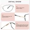 SKYWAY Fashion Blue Light Blocking Glasses,Computer/Reading/Gaming/TV/Phones Glasses for Women Aureate Olive Noir view 3
