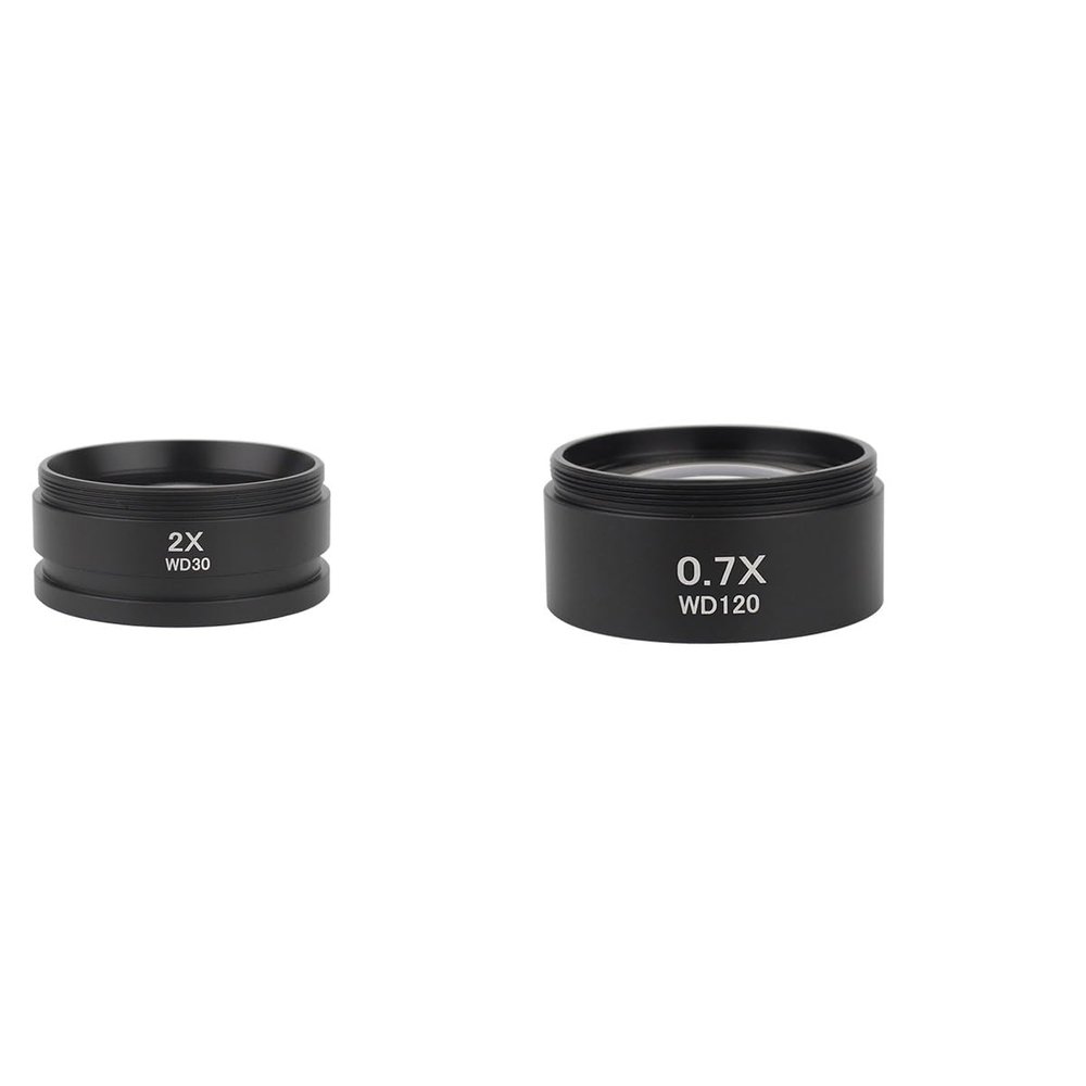 Microscope Accessories Kit WD30 WD165 WD120 0.3X 0.5X 0.7X 0.75X 1X 1.5X 2X Trinocular Microscope Stereo Microscope Barlow Lens Microscope Slides (Color : 2X 0.7X)