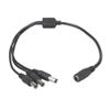 DC Power Y Splitter Cable DC5.5mm X 2.1mm Splitter Cable Adapter DC 1 Female to 3 Male Output Power Splitter Cable for CCTV Security Cameras and LED Strip Lights view 1