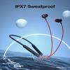 Rythflo Bluetooth Headphones,V5.2 Wireless Bluetooth Earbuds w/Mic in-Ear Magnetic Neckband Earphone 30Hrs Playtime, IPX7 Sweatproof Deep Bass Headset for Phone Call Music Sports (Red) view 3
