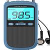Portable AM/FM/SW Radio with Best Reception,900mAh Walkman with LCD Display, Headphones,Pocket Radio Rechargeable Battery,Digital Tuner and Presets for Walking view 1