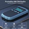 Portable AM/FM/SW Radio with Best Reception,900mAh Walkman with LCD Display, Headphones,Pocket Radio Rechargeable Battery,Digital Tuner and Presets for Walking view 4