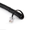 BE-TOOL Black Telephone Phone Handset Cord, RJ9 4P4C Coiled Landline Phone Cable for Home Office, 2 Meter view 3