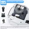 4 Pack Clear + 4 Pack White Compatible with DYMO D1 Label Tape 12mm 0.47" Work with DYMO LabelManager 160 210D 420P PnP 220P 360D 450 210D Dymo ColorPOP view 3