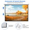 100'' Motorized Projector Screen, 16:9 4K HD Electric Projector Screen with Remote Control, Wall/Ceiling Mounted,Portable Projection Screen for Indoor Outdoor Home Theater Office Movies view 4