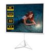 Projector Screen with Stand 120" - Projection Screen Pull Down, Outdoor Projection Screen,Portable Projector Screen 4:3, for Home Backyard Theater Cinema Meeting, Wrinkle-Free view 1