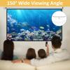 100" Motorized Projector Screen,Outdoor Indoor Projector Screen with Remote Control,16:9 Electric Projector Screen,for Home Theater Office Classroom view 3