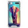 KOLHUBI Clear Phone Case for iPod Touch 5/6/7 Elephant-aa104 Exquisite Pattern Design Shock-Resistant Anti-Fall Protective Transparent Shell for iPod Touch 5/6/7 view 2