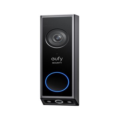 eufy Security Video Doorbell E340, Dual Cameras with Delivery Guard, 2K Full HD and Color Night Vision, Wired or Battery Powered, HomeBase S380 Compatible, No Monthly Fee (Renewed)