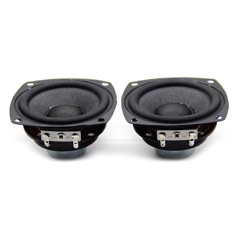 ljhnba 2Pcs 2.5 Inch Portable Full Range Speaker 66MM 4 Ohm 25W HiFi Sound Amplifier Loudspeaker DIY Speakers 2.5 Inch Speaker