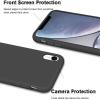 ZXLZKQ Black Soft TPU Bumper Phone Case for Oukitel WP32 (5.93") with 1 X Tempered Glass Screen Protector, Slim Silicone Shockproof Cover for Oukitel WP32 - Purple Flower view 4