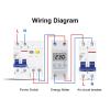 RWRAPS Manual Adjustable Circuit Voltage Protector Breaker 40A Over Under Voltage Relay with Volt Meter view 2