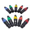 20Pcs/10Sets XLR Connector Black Silvery Audio Plug Microphone Plug 3pin Speaker Connector Male & Female Colour Mic Connectors(10xM 10xF-Green-B) view 4