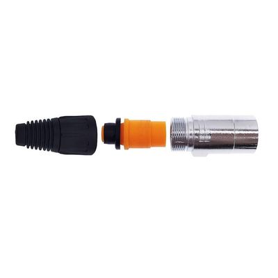 10 Piece 8p8c RJ45 net Work Waterproof Connector IP65 D Socket Panel ethernet Connector(10xsilvery Plug)