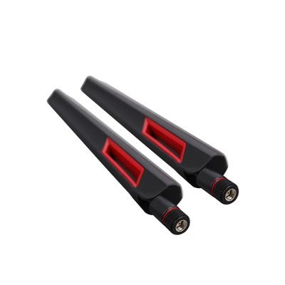 JMT 2Pcs 12dBi Dual Band WiFi Antenna 2-4G 5G 5-8G SMA/RP-SMA Compatible with Asus AC88U AC68U Signal Router (Black Inner Pin)