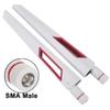 JMT 2Pcs 12dBi Dual Band WiFi Antenna 2-4G 5G 5-8G SMA/RP-SMA Compatible with Asus AC88U AC68U Signal Router (White Inner Pin) view 4