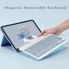 kaidisen Keyboard Case Mouse for Galaxy Tab A7 10.4 inch 2022/2020 Model (SM-T509 T500 T503 T505 T507), Detachable Cute Color Keyboard Case,Mist Blue view 2