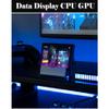 3.5 Inch Computer Display CPU HDD Data Monitor, USB C Interface, Computer Temp Monitor, for aida64, Brightness Adjustment, Customizable Layout view 3